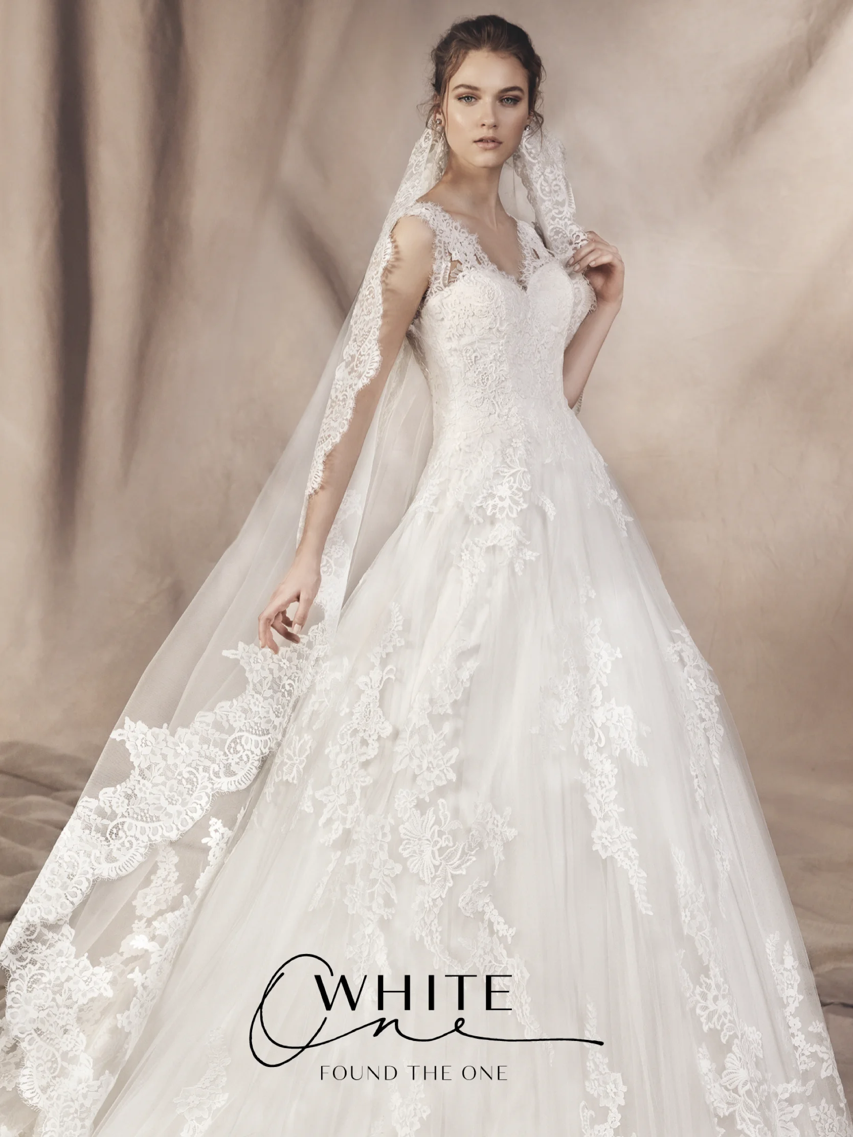 White One bridal look